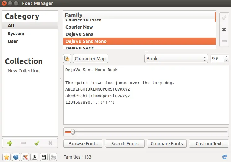 ubuntu font manager